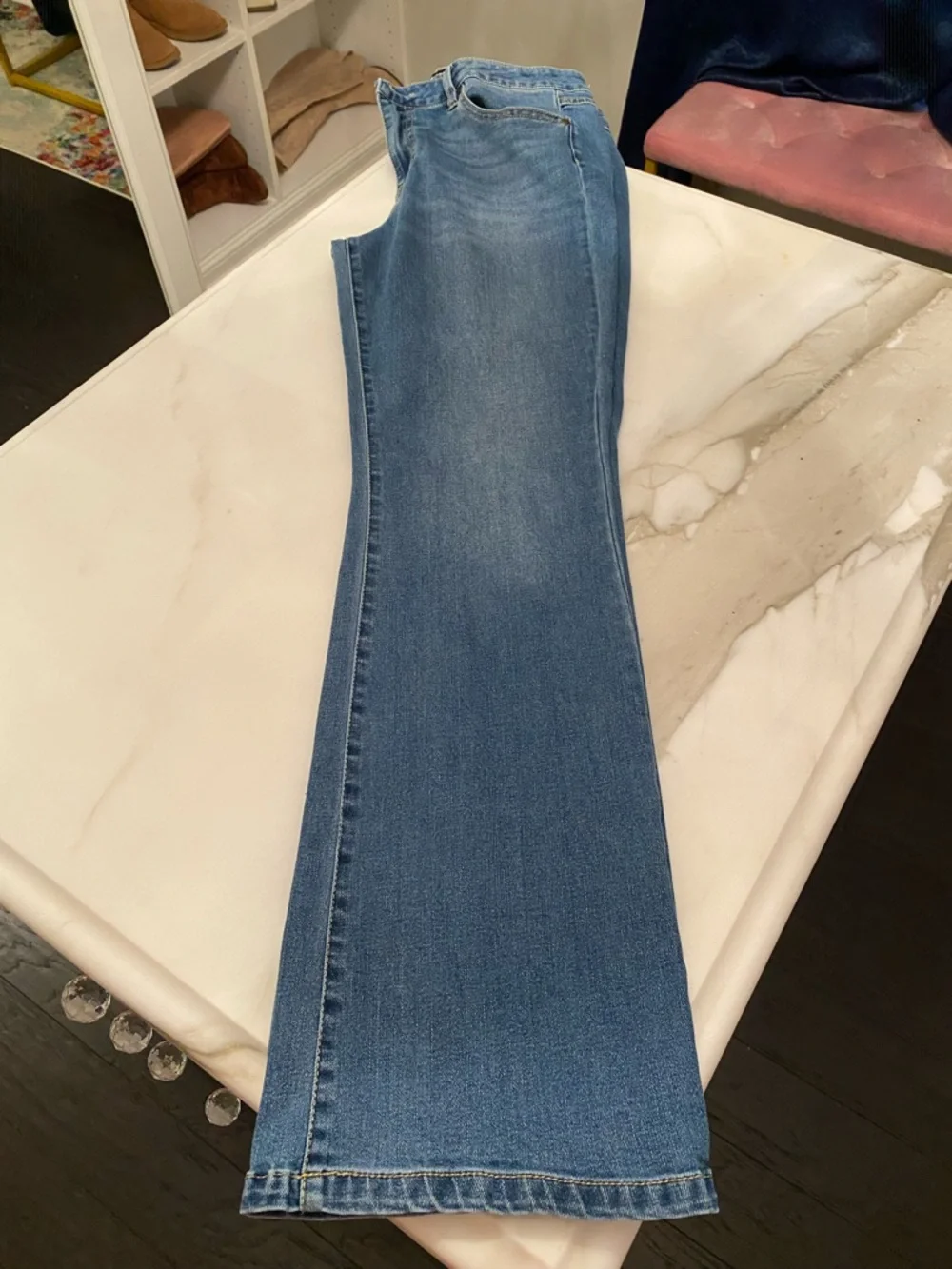 d. jeans Women's Blue Boot Cut Jeans - Picture 2 of 6